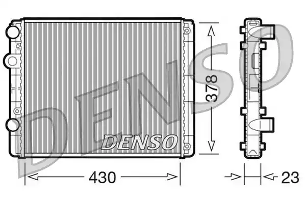 Радиатор охлаждения двигателя DENSO DRM32030