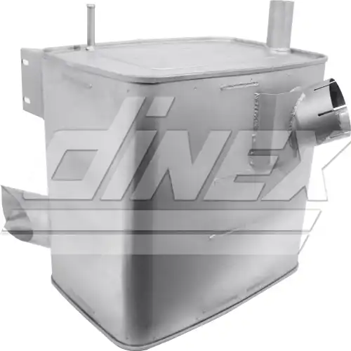 Din50450 резонатор(бочка) глушителя евро 3 прямоугольный DINEX 50450