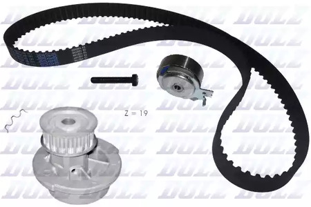 Комплект грм с водяным насосом DOLZ KD021