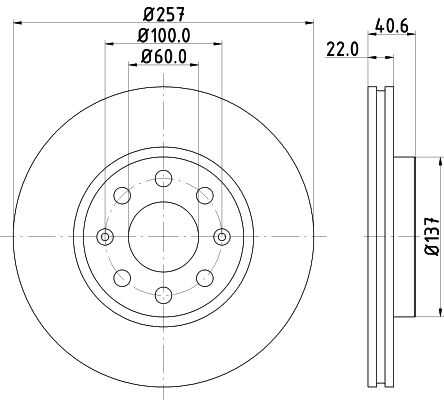 Диск тормозной DON PCD10102