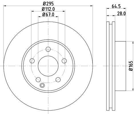 Диск тормозной DON PCD10222