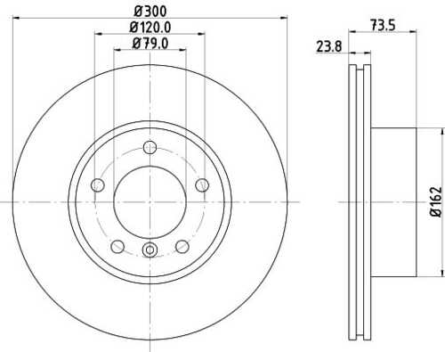 Диск тормозной DON PCD10302