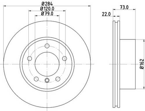 Диск тормозной DON PCD10362