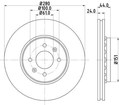 Диск тормозной DON PCD10462