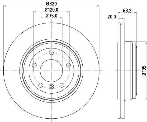 Диск тормозной DON PCD10552