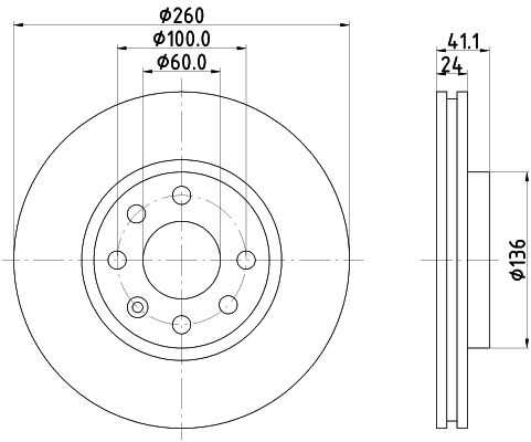 Диск тормозной DON PCD10732