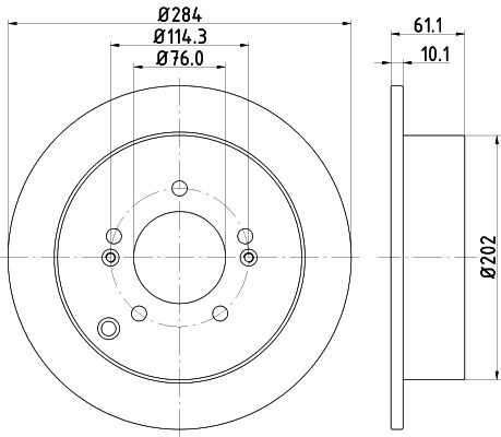 Диск тормозной DON PCD10772