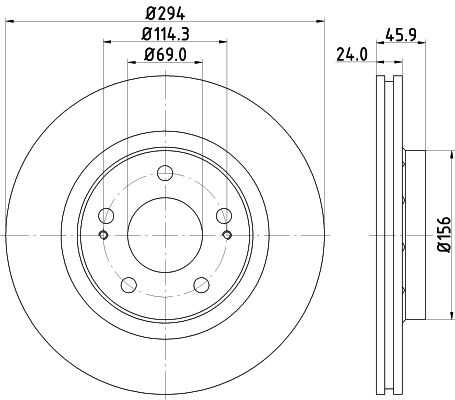 Диск тормозной DON PCD10792