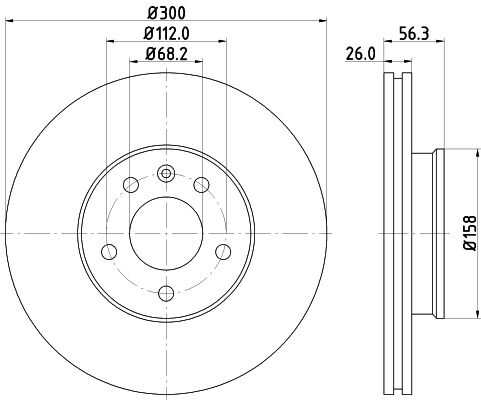 Диск тормозной DON PCD10802