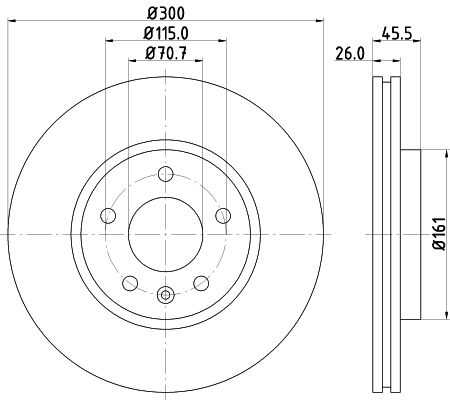 Диск тормозной DON PCD10912