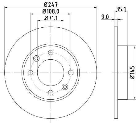 Диск тормозной DON PCD10932