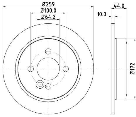 Диск тормозной DON PCD11112