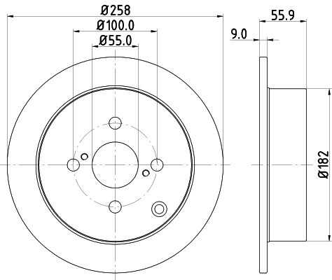 Диск тормозной DON PCD11382