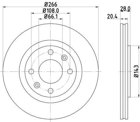 Диск тормозной DON PCD11492