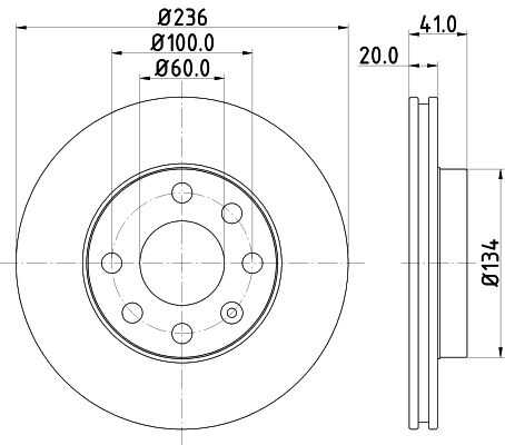 Диск тормозной DON PCD11542
