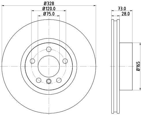 Диск тормозной DON PCD11701