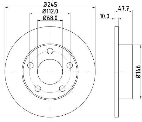 Диск тормозной DON PCD11752