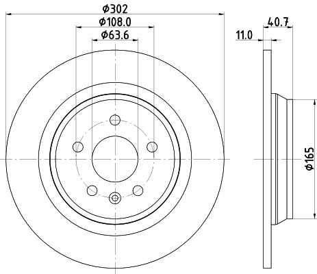 Диск тормозной DON PCD11862