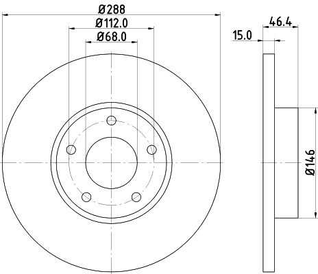 Диск тормозной DON PCD13422