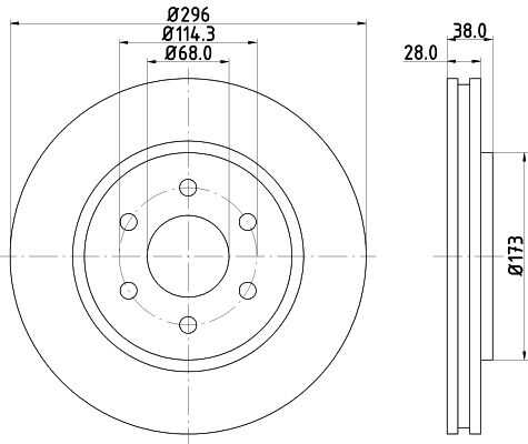 Диск тормозной DON PCD13772