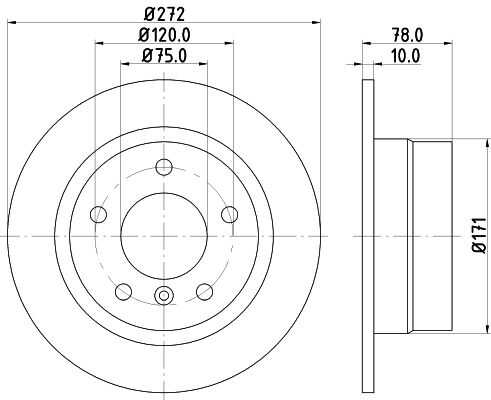Диск тормозной DON PCD13852