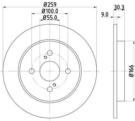 Диск тормозной DON PCD14912
