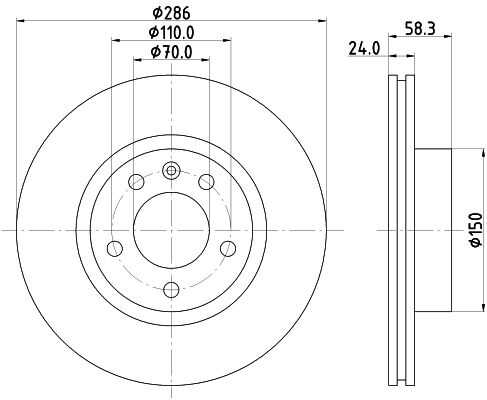 Диск тормозной DON PCD15172
