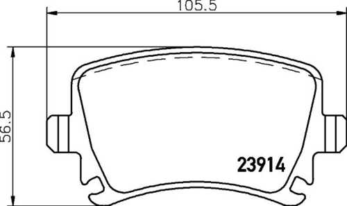 Комплект колодок для дисковых тормозов DON PCP1004