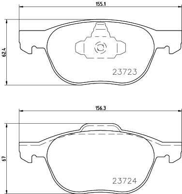 Комплект колодок для дисковых тормозов DON PCP1008