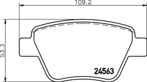 Комплект колодок для дисковых тормозов DON PCP1066