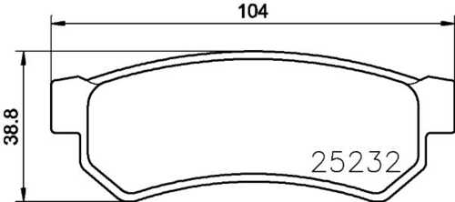 Комплект колодок для дисковых тормозов DON PCP1085