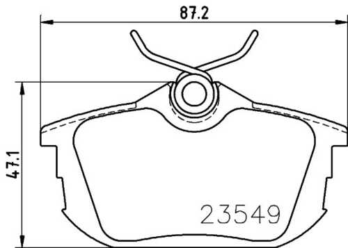 Комплект колодок для дисковых тормозов DON PCP1111