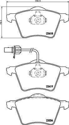 Комплект колодок для дисковых тормозов DON PCP1120