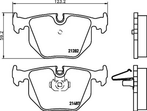 Комплект колодок для дисковых тормозов DON PCP1180