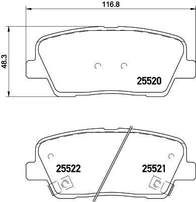 Комплект колодок для дисковых тормозов DON PCP1189