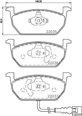 Колодки тормозные дисковые DON PCP1206