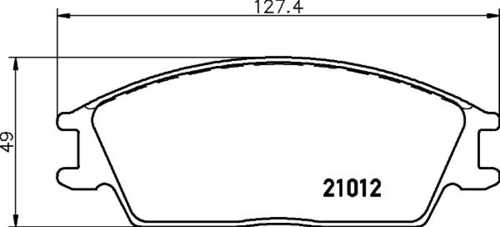 Комплект колодок для дисковых тормозов DON PCP1220