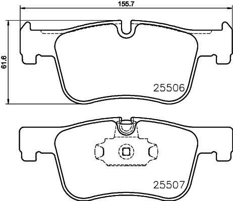 Колодки тормозные дисковые DON PCP1289