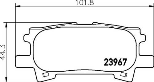 Комплект колодок для дисковых тормозов DON PCP1298