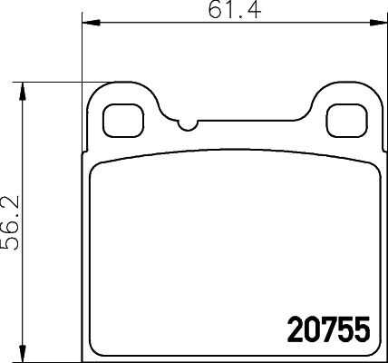Комплект колодок для дисковых тормозов DON PCP1305