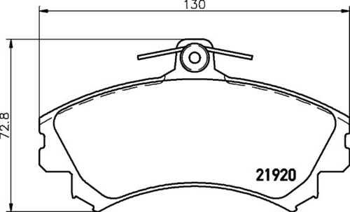 Колодки тормозные дисковые DON PCP1316