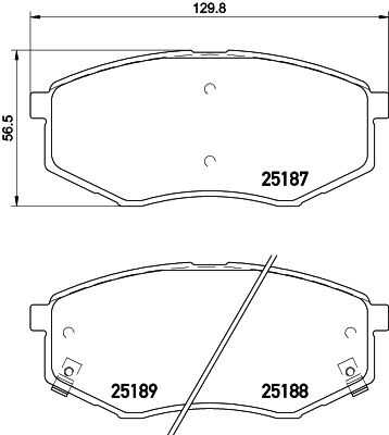 Комплект колодок для дисковых тормозов DON PCP1344