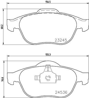Комплект колодок для дисковых тормозов DON PCP1368