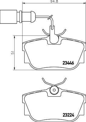 Колодки тормозные дисковые DON PCP1371