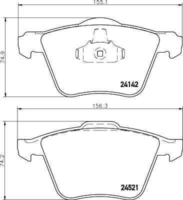 Комплект колодок для дисковых тормозов DON PCP1377