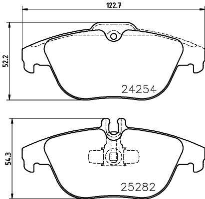 Комплект колодок для дисковых тормозов DON PCP1459