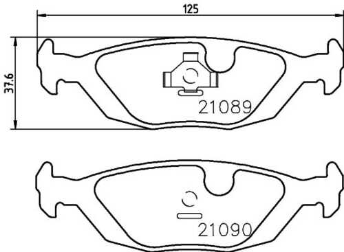Комплект колодок для дисковых тормозов DON PCP1464