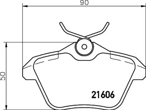 Комплект колодок для дисковых тормозов DON PCP1498
