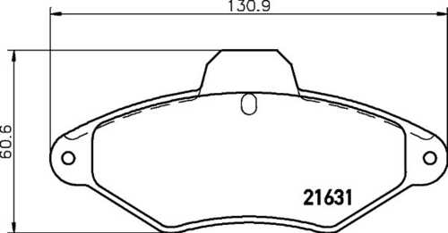 Комплект колодок для дисковых тормозов DON PCP1580