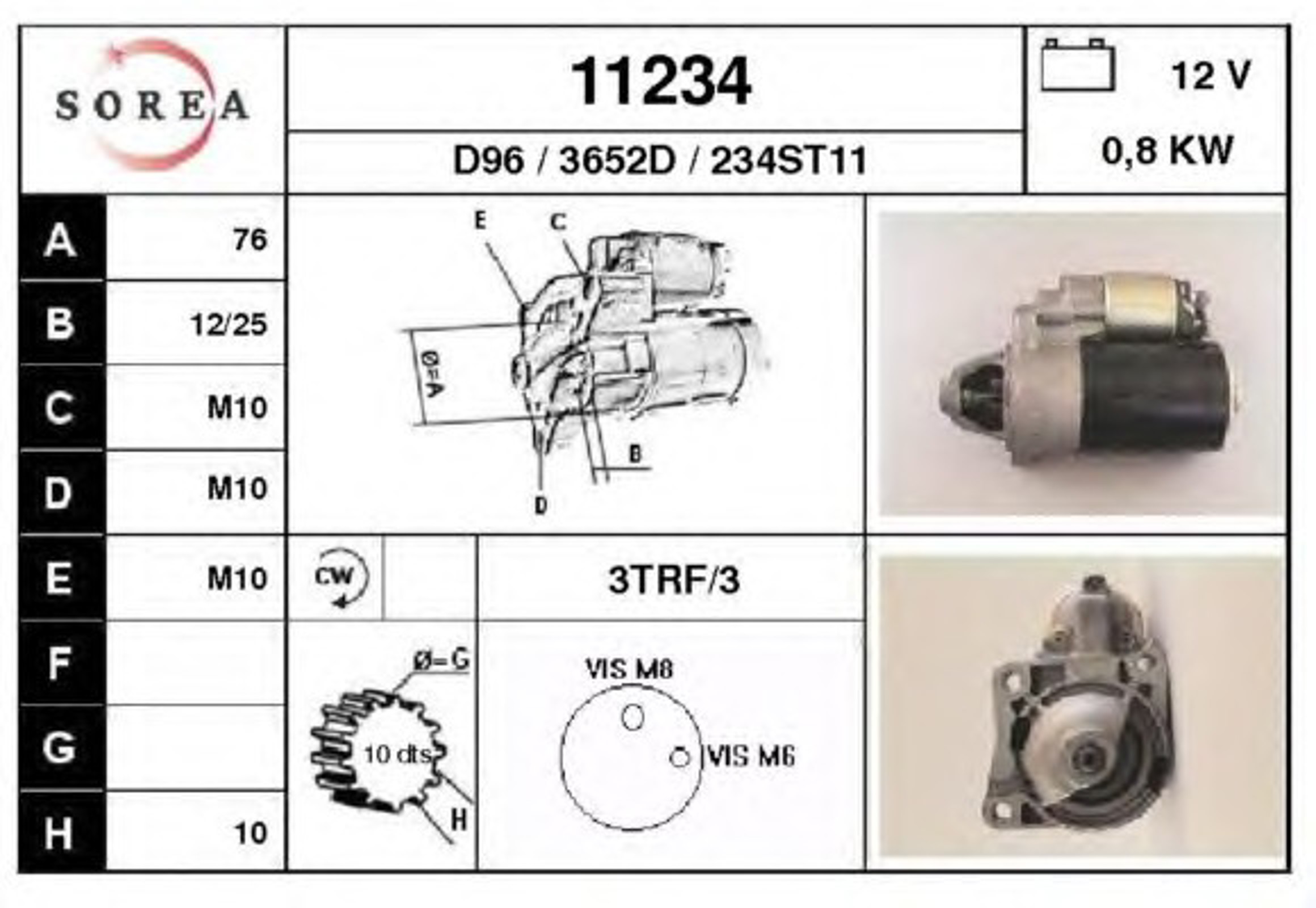 Стартер EAI 11234